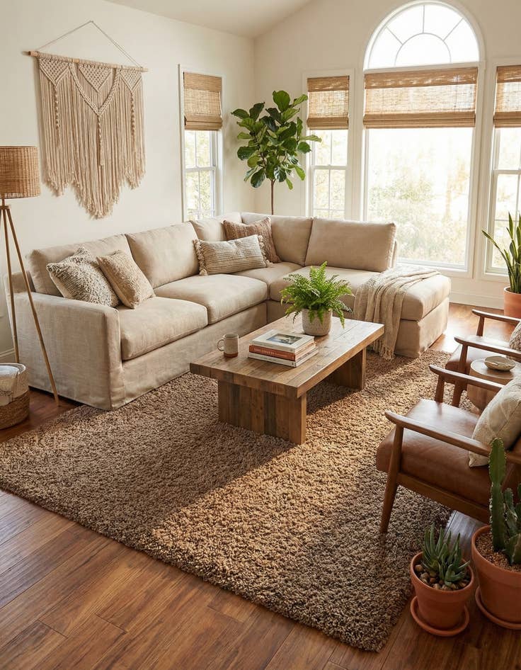 Detail image of 10' x 13' Solid Shag Rug