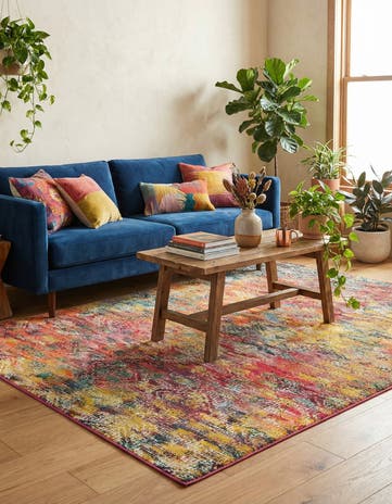 7' 10 x 10' Washable Vivid Rug