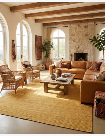 12' 5 x 18' 10 Hand Woven Kilim Afghan Wool Rug