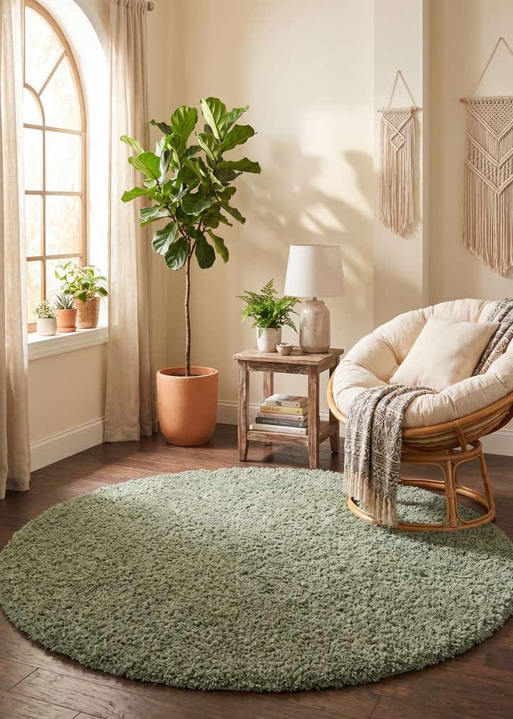 7' x 7' Zermatt Shag Round Rug