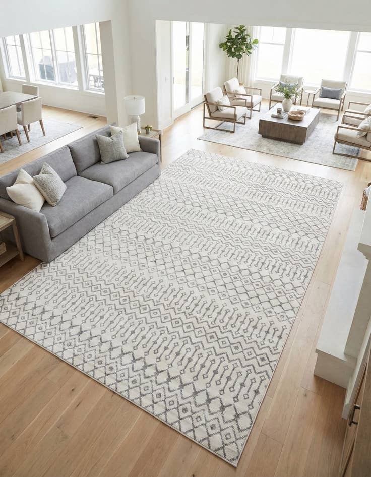 Detail image of 10' 8 x 16' 5 Kasbah Trellis Rug