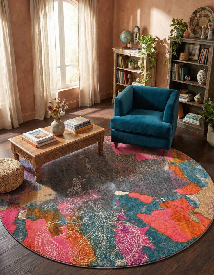 Detail image of 8' x 8' Delilah Round Rug