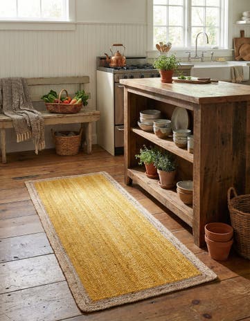2' 7 x 6' 1 Handmade Braided Jute Runner Rug