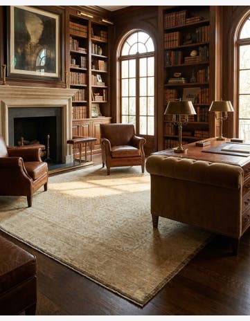 9' 3 x 12' 3 Hand Knotted Oushak Wool Rug