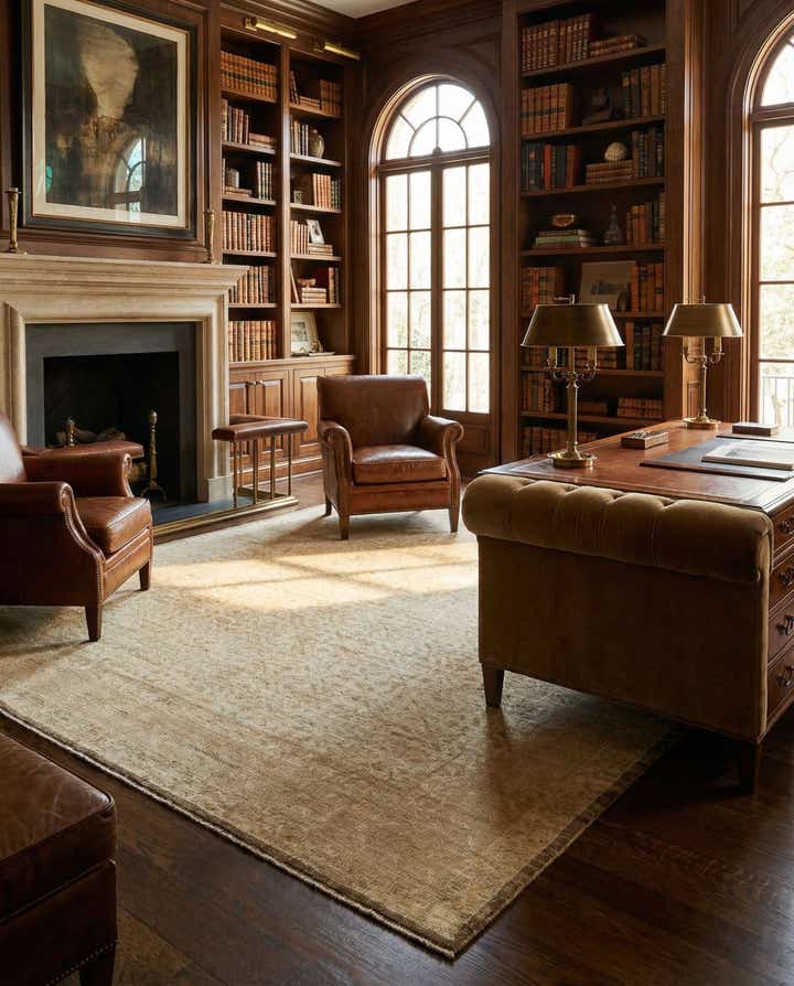 9' 3 x 12' 3 Hand Knotted Oushak Wool Rug