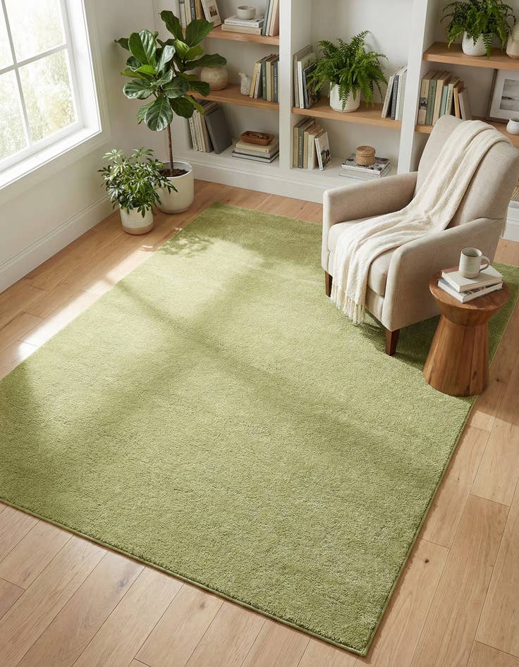 Detail image of 8' x 10' Solid Frieze Rug