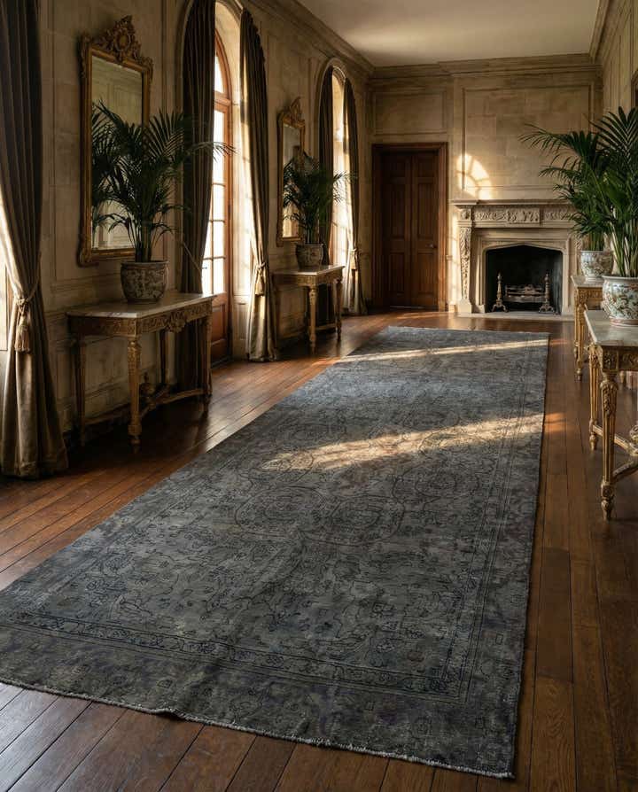 6' 4 x 12' Hand Knotted Ultra Vintage Persian Wool Runner Rug