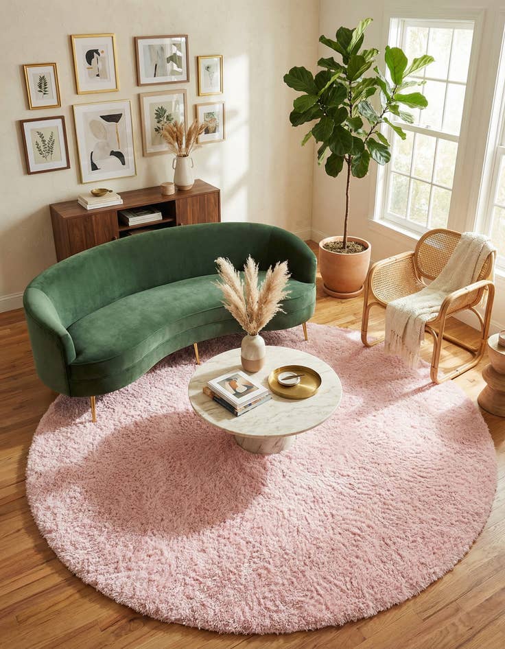 Detail image of 8' x 8' Infinity Shag Round Rug