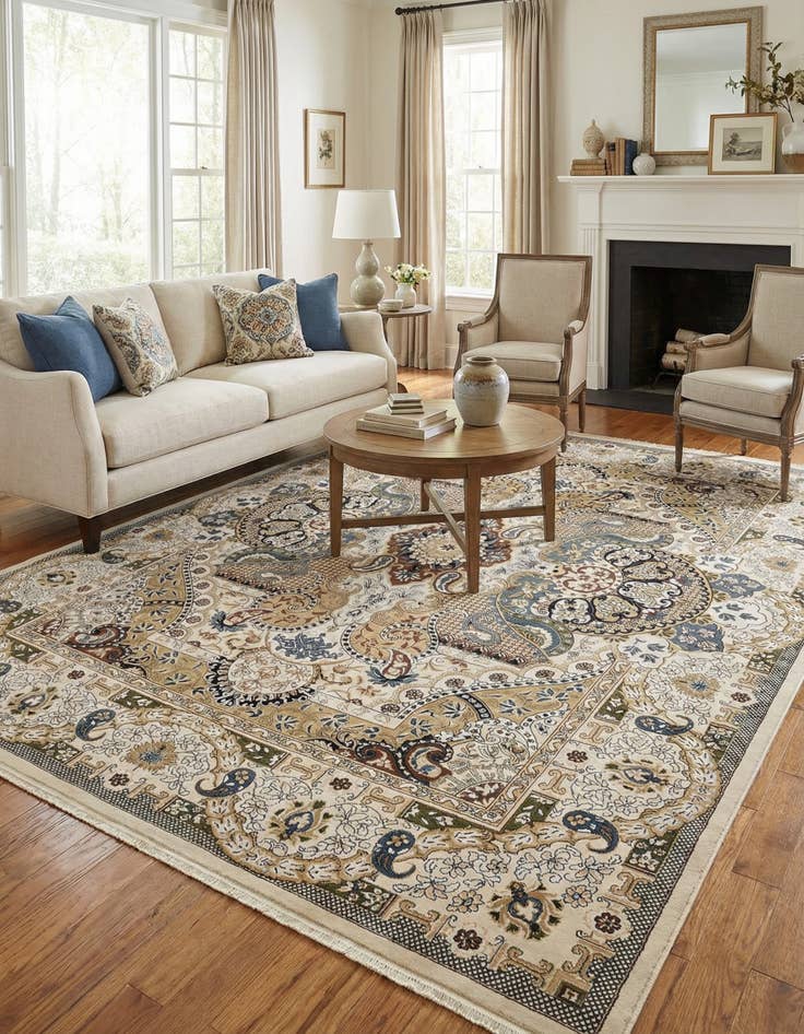 Detail image of 10' x 13' Nain Design Rug