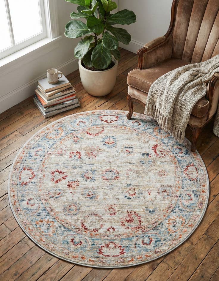 Detail image of 3' 10 x 3' 10 Noble Round Rug