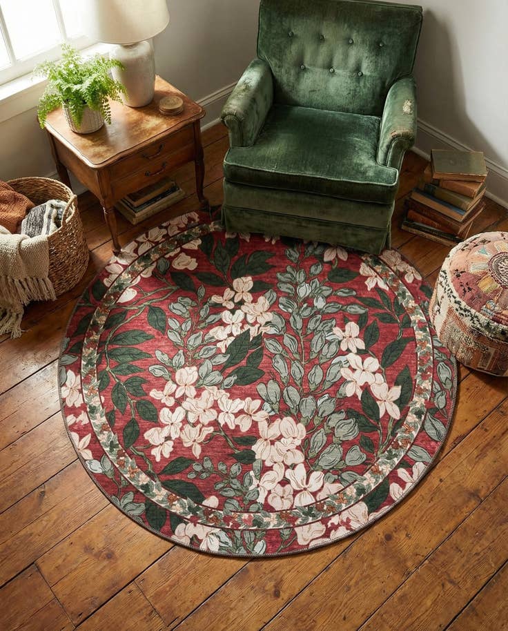 Detail image of 4' x 4' Yara Round Rug