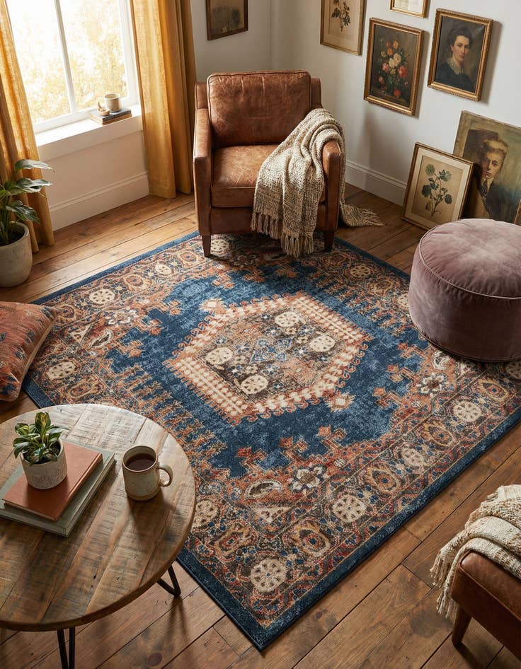 Detail image of 7' 10 x 7' 10 Eden Square Rug