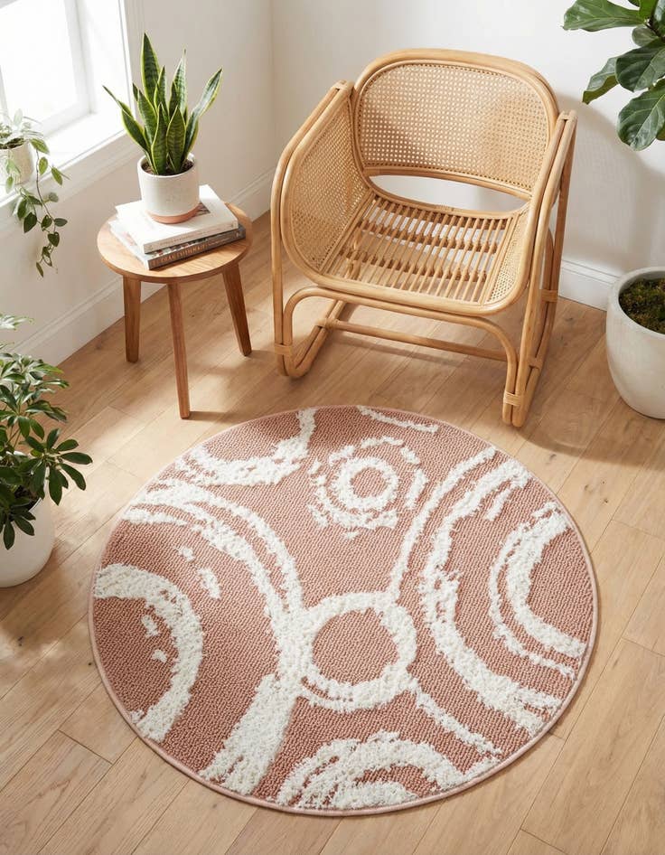 Detail image of 3' 3 x 3' 3 Boho Round Rug