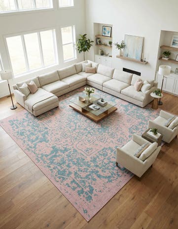 13' x 13' Easy-Clean Jill Zarin Dubai Indoor / Outdoor Square Rug