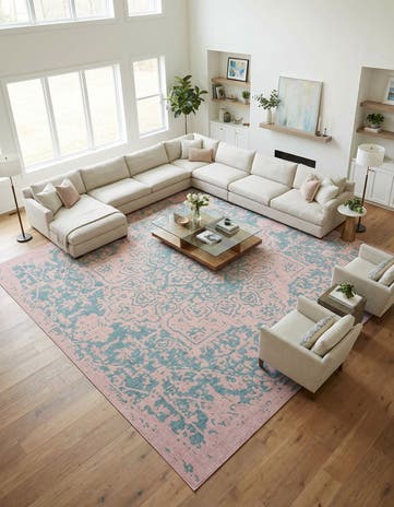 13' x 13' Easy-Clean Jill Zarin Dubai Indoor / Outdoor Square Rug