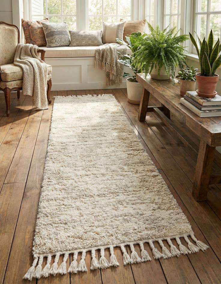 Detail image of 2' 7 x 8' 2 Lagom Shag Runner Rug