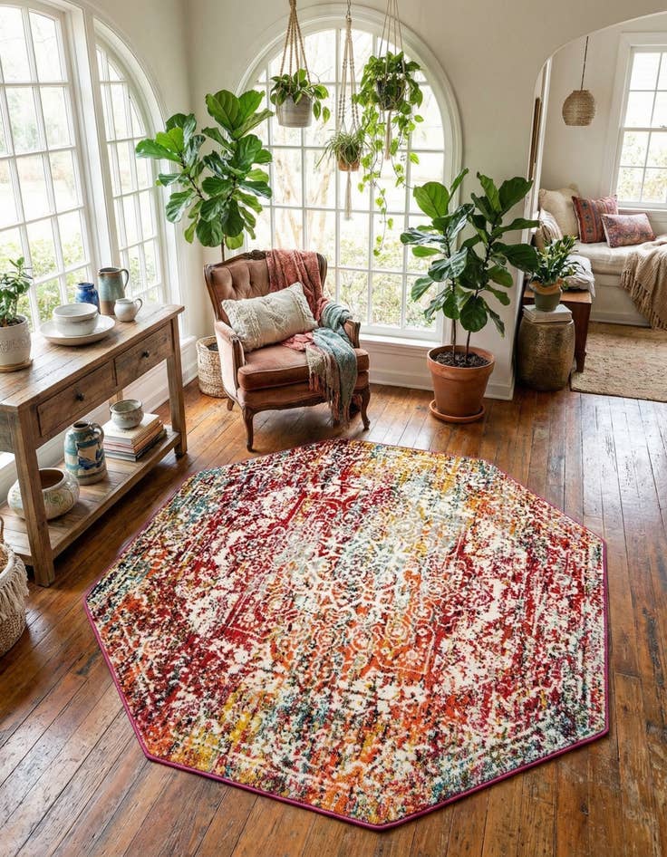 Detail image of 6' x 6' Arlington Octagon Rug