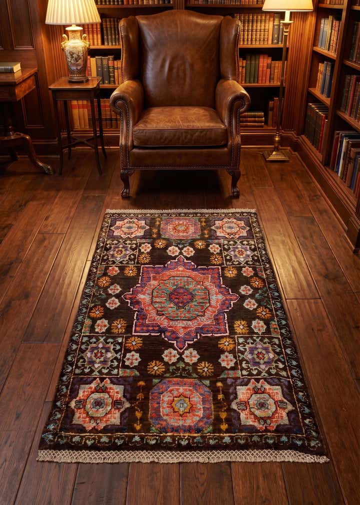 2' 1 x 3' 2 Hand Knotted Mamluk Ziegler Rug
