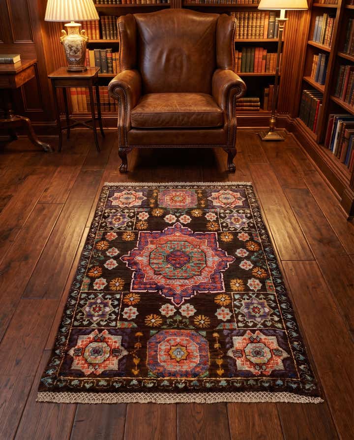 2' 1 x 3' 2 Hand Knotted Mamluk Ziegler Rug