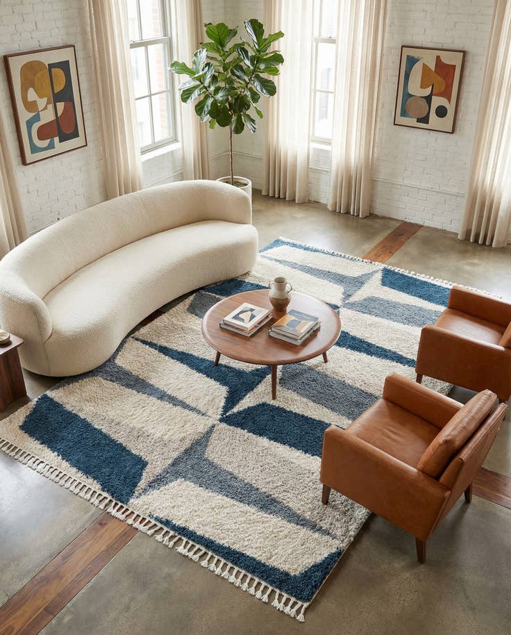 Detail image of 10' x 14' Athena Shag Rug