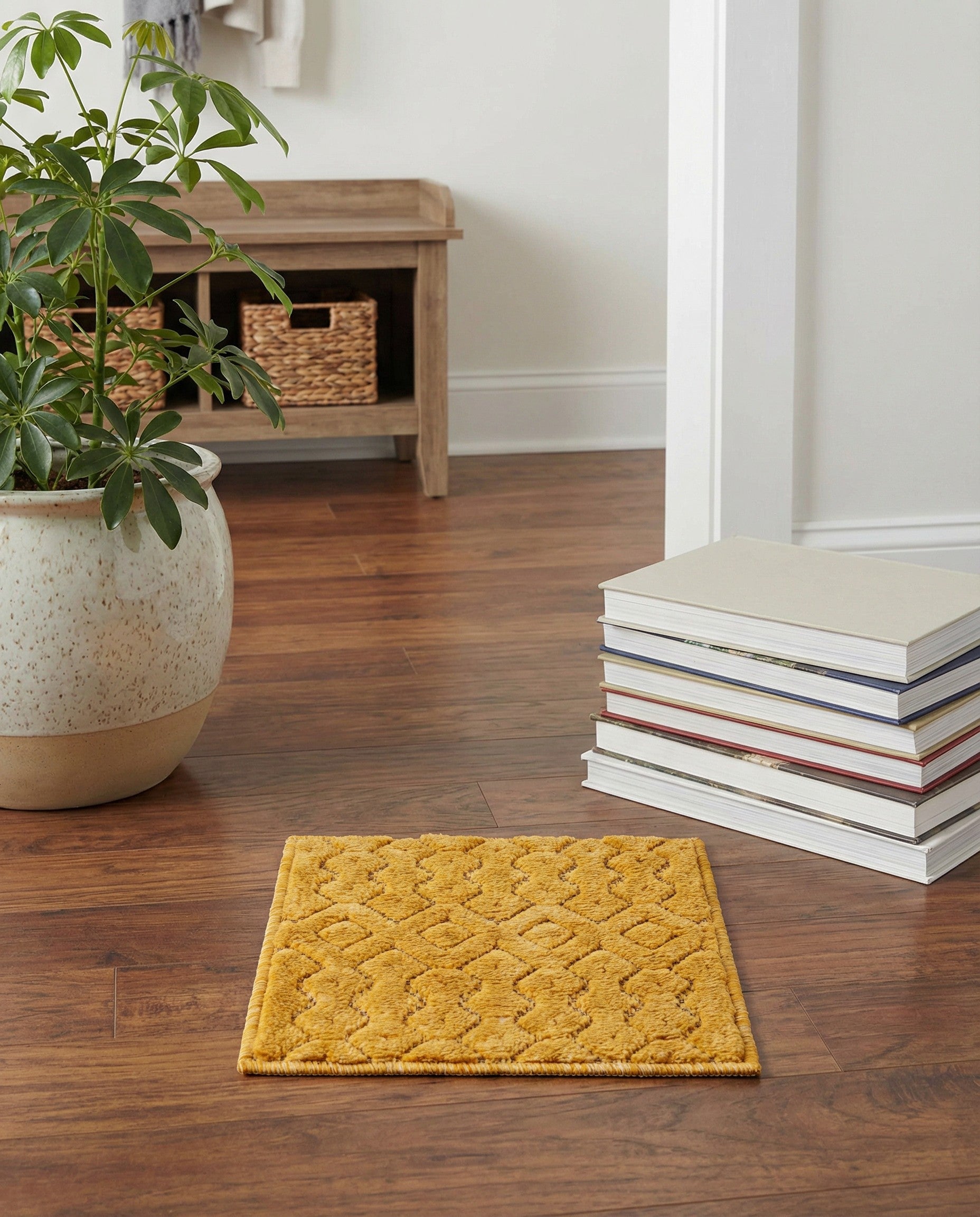 1' 4 x 1' 4 Easy-Clean Trellis Textured Indoor / Outdoor Sample Rug
