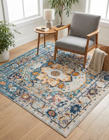 5' 3 x 5' 3 Madeline Vintage Square Rug