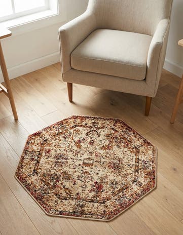 3' x 3' Saturn Octagon Rug