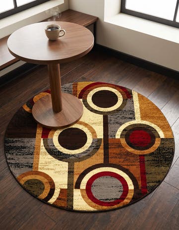 Cafe Round Rug