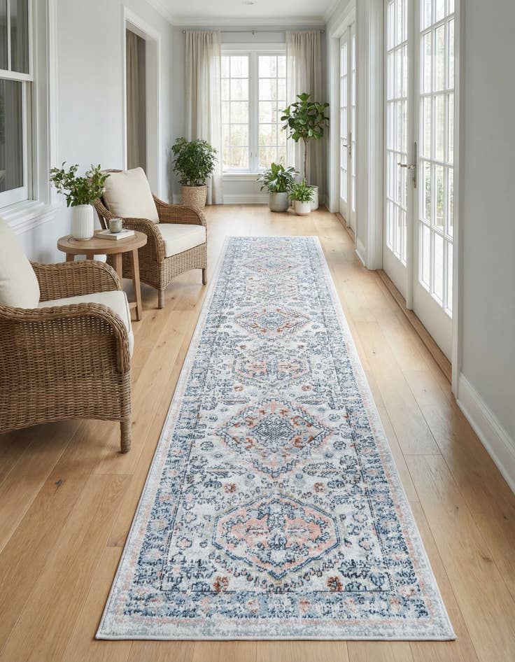 Detail image of 2' 7 x 12' Kamala Washable Runner Rug
