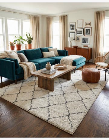 9' x 12' Moroccan Shag Rug