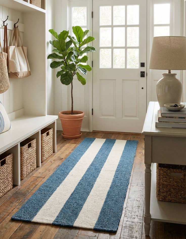 Detail image of 2' x 6' 1 Hand Woven Jill Zarin Hamptons Runner Rug