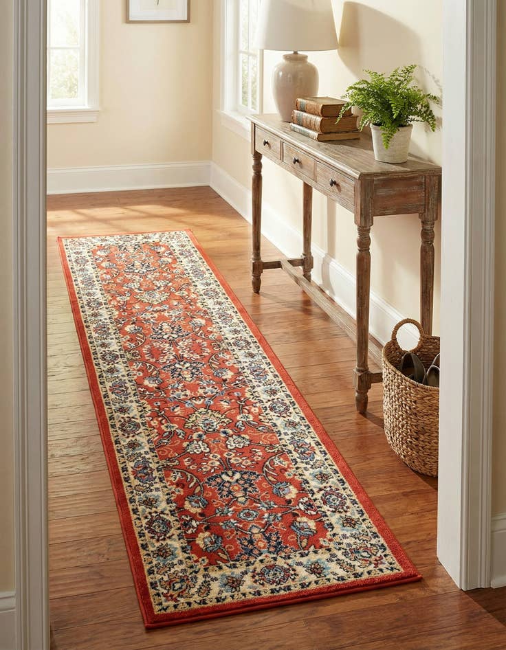 Detail image of 2' 7 x 10' Kashan Design Runner Rug