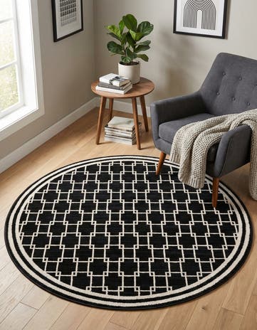 Jill Zarin 4' x 4' Metropolitan Uptown Round Rug