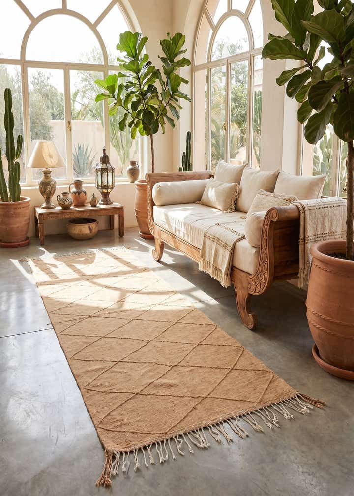 5' x 10' 10 Hand Knotted Moroccan Wool Runner Rug