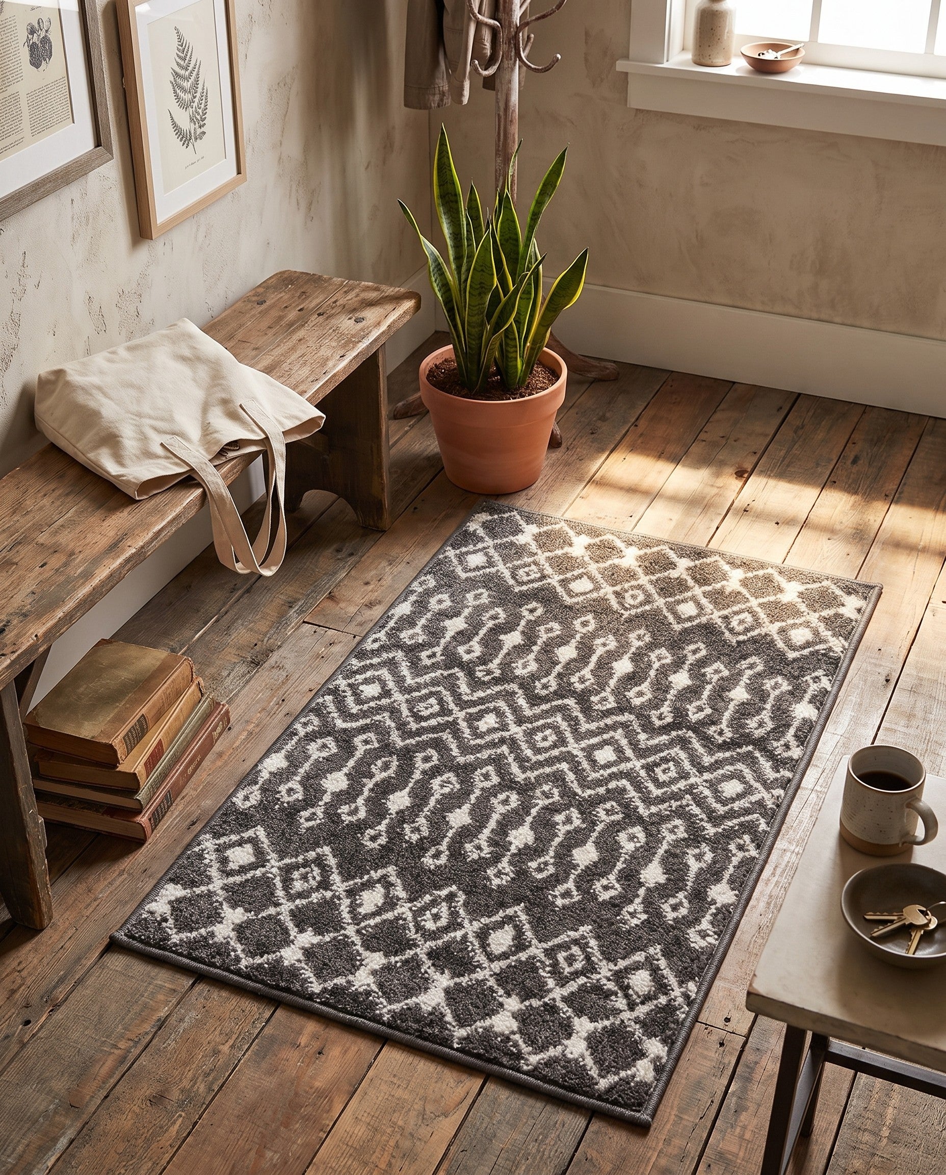 2' x 3' Moroccan Trellis Rug
