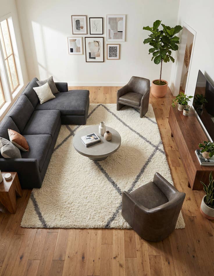 Detail image of 10' x 14' Infinity Shag Rug