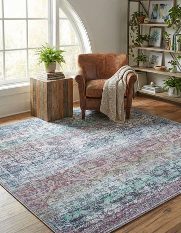 7' 10 x 7' 10 Washable Francesca Square Rug