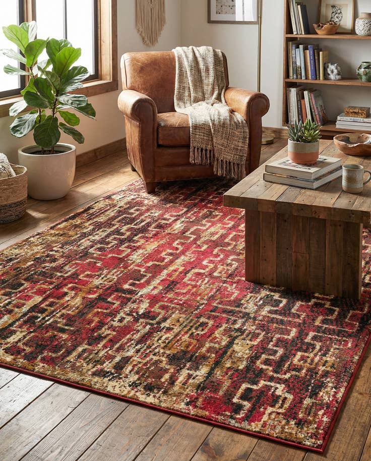 Detail image of 5' 3 x 7' Saturn Rug