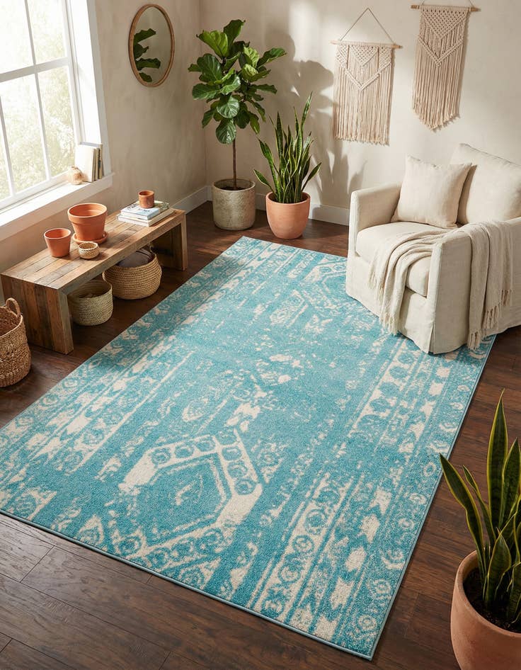 Detail image of 5' 3 x 8' Lennon Rug