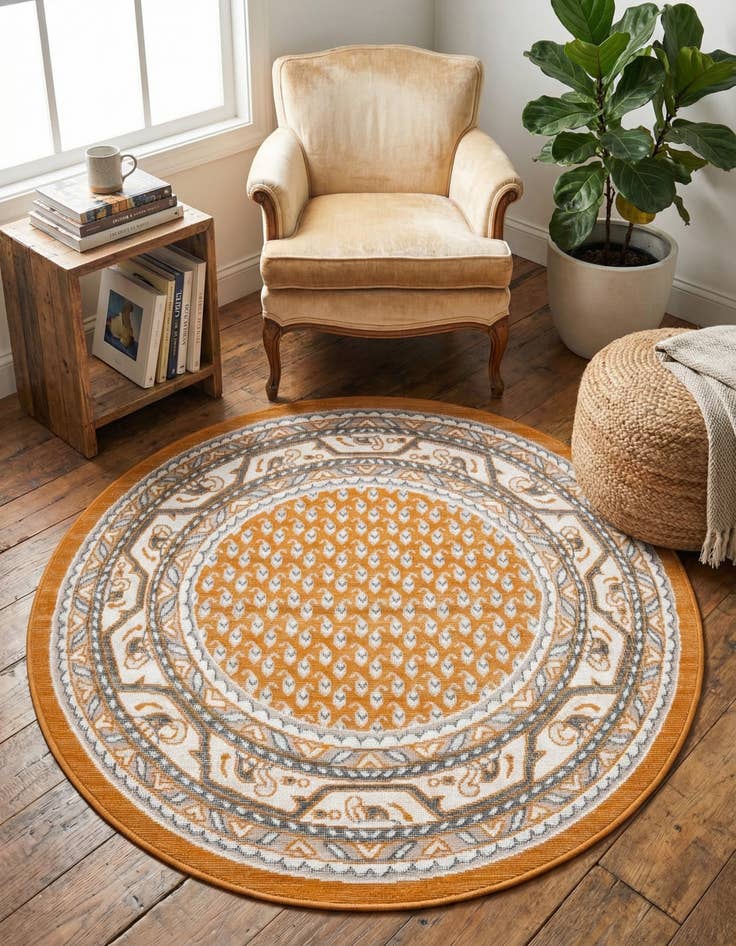 Detail image of 3' 7 x 3' 7 SoHo Round Rug