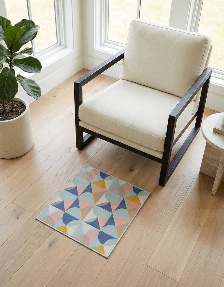 Detail image of 1' 4 x 1' 4 Lotus Sample Rug