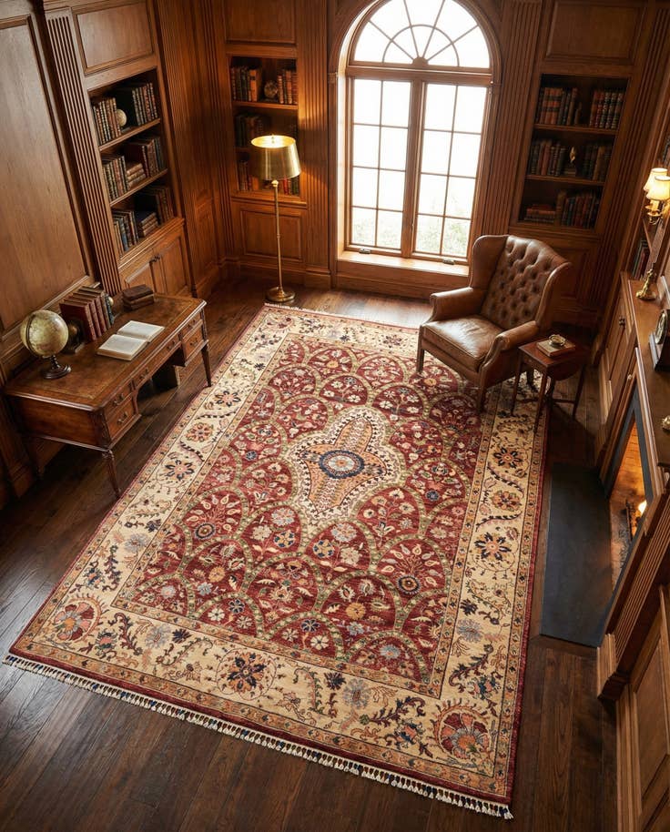 Detail image of 6' 10 x 10' 4 Hand Knotted Ariana Ziegler Rug