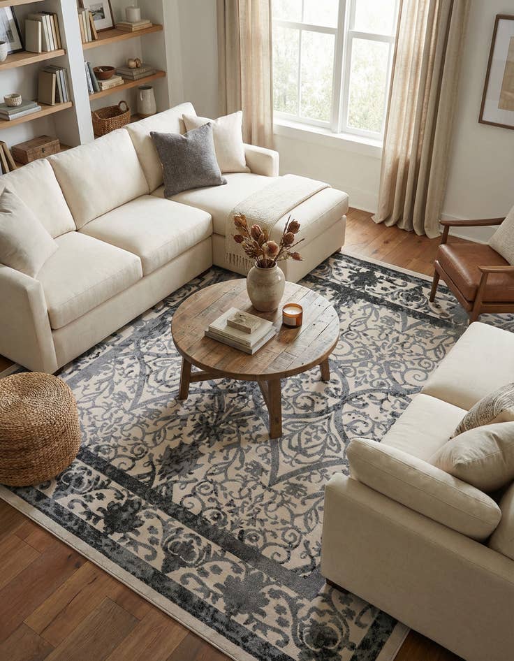 Detail image of  10' x 10' Miranda Square Rug