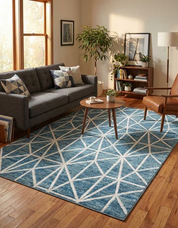 5' x 8' Lattice Trellis Rug