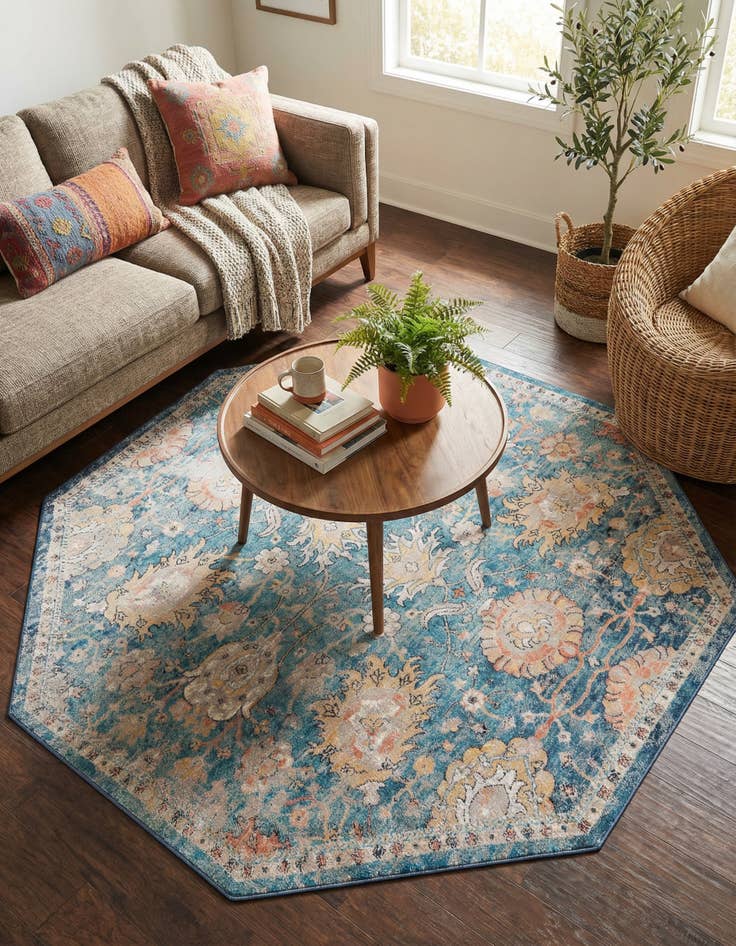 Detail image of 7' 10 x 7' 10 Lola Octagon Rug
