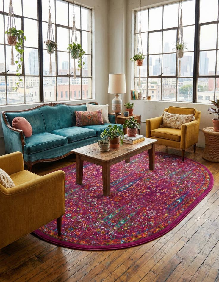 Detail image of  7' 10 x 10' Calypso Oval Rug