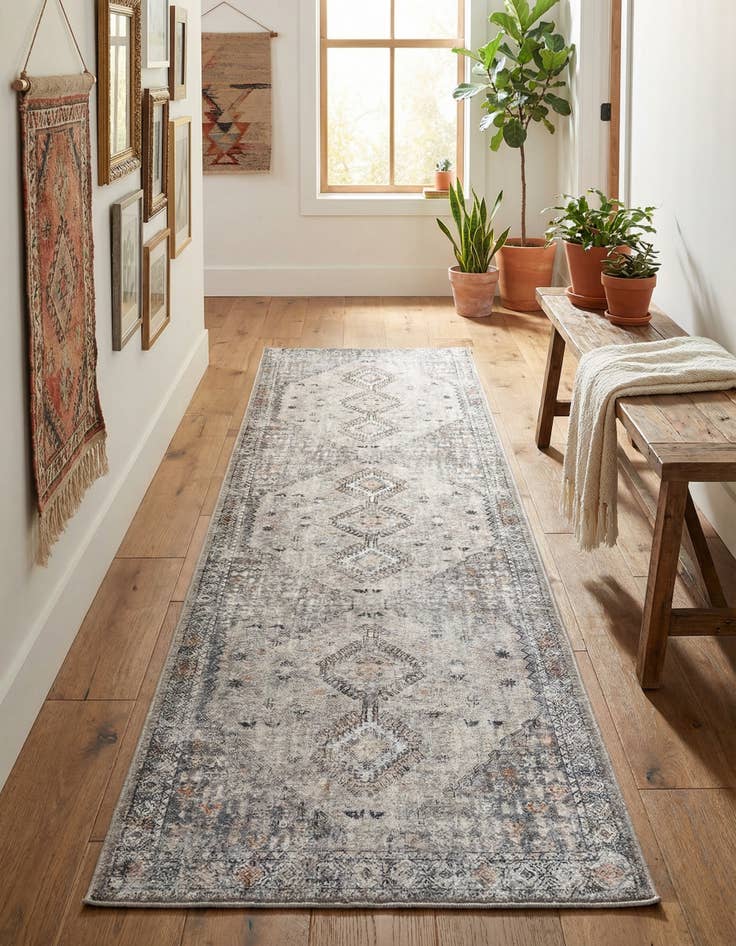 Detail image of 2' x 8' Washable Yara Runner Rug