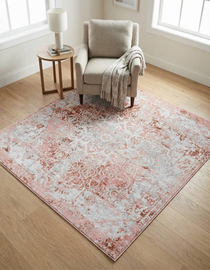 Detail image of 5' 3 x 5' 3 Kamala Washable Square Rug