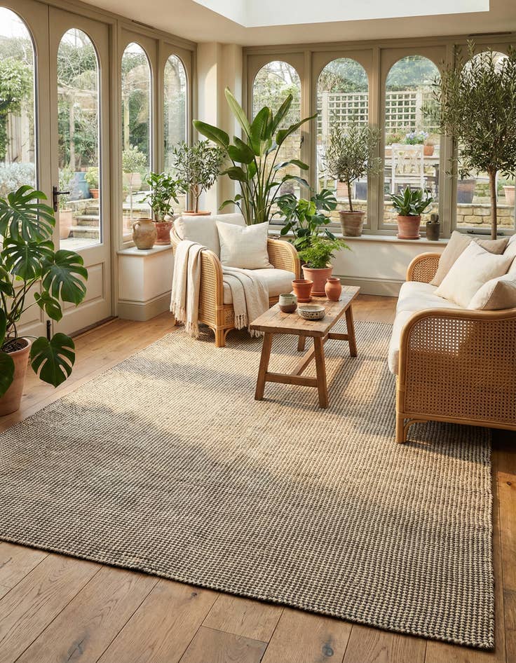 Detail image of 10' x 14' 1 Hand Woven Laurel Handwoven Jute Rug