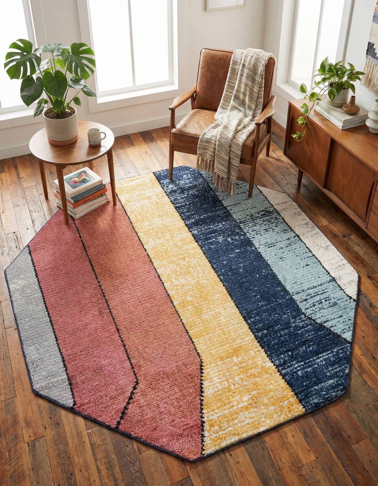 Detail image of 7' 10 x 7' 10 Tagine Octagon Rug